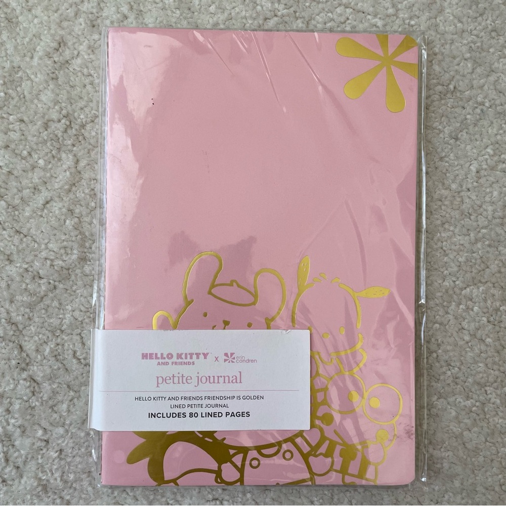 Hello Kitty Pink and Gold Paperback Petite Journal